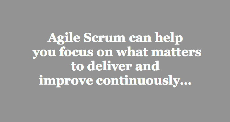 Agile Scrum improves work productivity